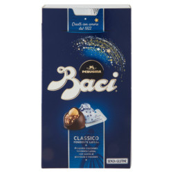 BACI PERUGINA KLASSISCHE SCHOKOLADEN, GEFÜLLT MIT GIANDUIA UND GANZEN HASELNÜSSEN, BOX 200 G