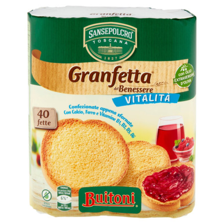 SANSEPOLCRO TOSCANA GRANFETTA DEL BIENESTAR VITALIDAD 40 REBANADAS 300 G