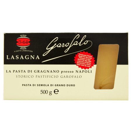 Garofalo Lasagna 3-64 Pasta di Semola di Grano Duro 500 g