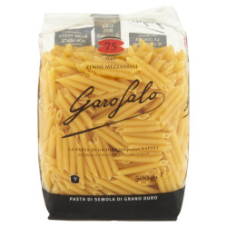 GAROFALO PENNE MEZZANELLI NO. 75 PASTA DI SEMOLA DI GRANO DURO 500G