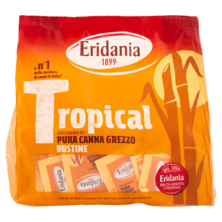 ERIDANIA TROPICAL PURE RAW CANE SUGAR SACHETS 500 G