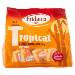 Eridania Tropical Zucchero di Pura Canna Grezzo Bustine 500 g