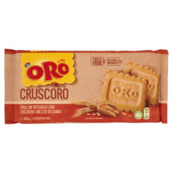 Oro Saiwa Cruscoro - biscotti integrali con zucchero di canna - 400g