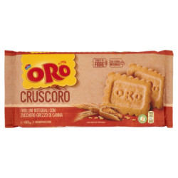 Oro Saiwa Cruscoro - biscotti integrali con zucchero di canna - 400g