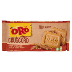 Oro Saiwa Cruscoro - biscotti integrali con zucchero di canna - 400g