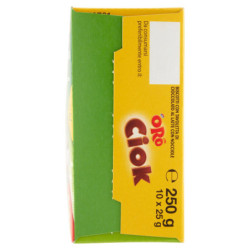 ORO CIOK BISCUITS WITH HAZELNUT CHOCOLATE BAR - 10 X 25 G