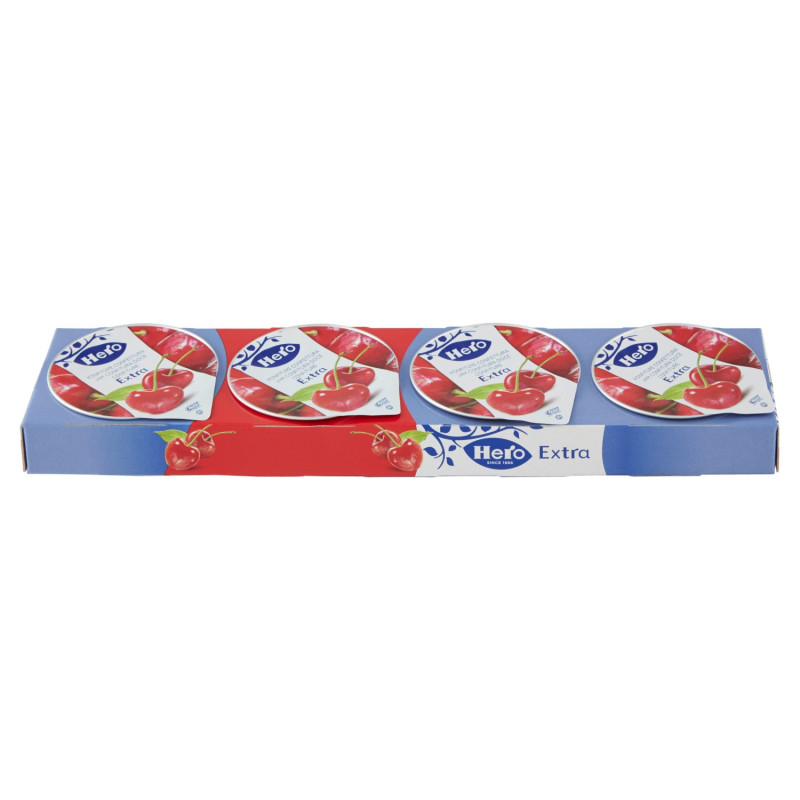 HERO EXTRA RED CHERRY JAM 4 X 25 G