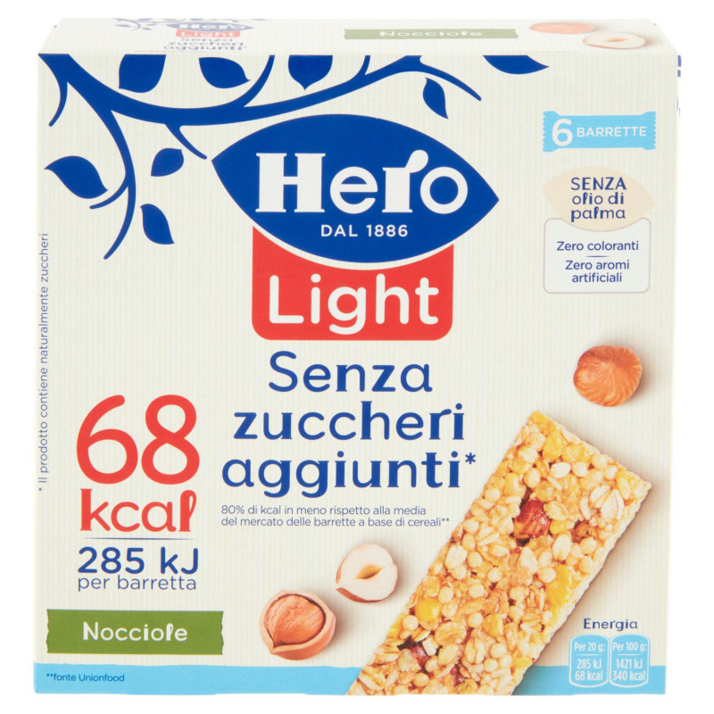 HERO AVELLANAS LIGHT 6 X 20 G