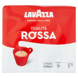 LAVAZZA QUALITÄTSROTER GEMAHLENER KAFFEE 2 X 250 G