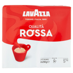 LAVAZZA QUALITÄTSROTER GEMAHLENER KAFFEE 2 X 250 G