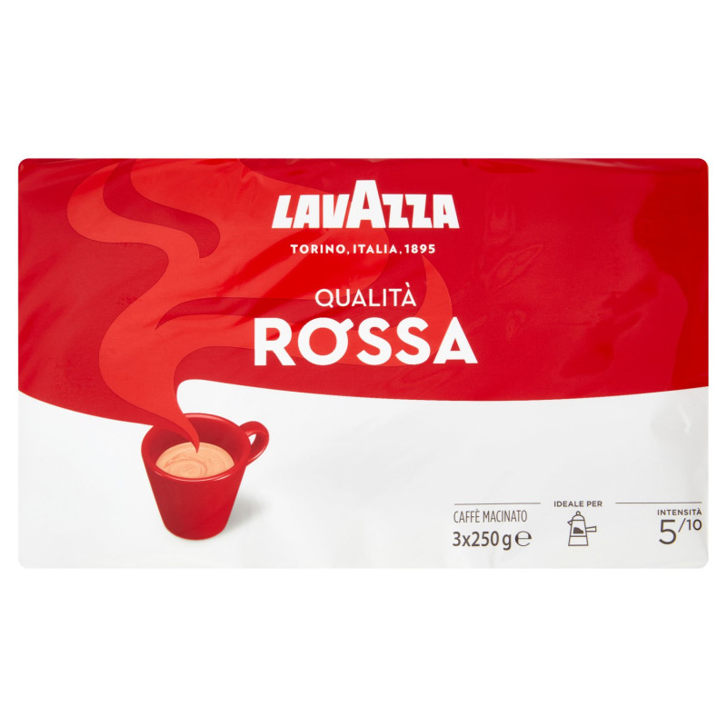 LAVAZZA QUALITÀ ROSSA CAFFÈ MACINATO 3 X 250 G