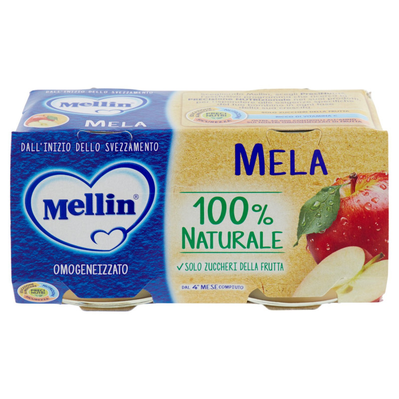 MELLIN-APFEL 100 % NATÜRLICH HOMOGENISIERT 2 X 100 G