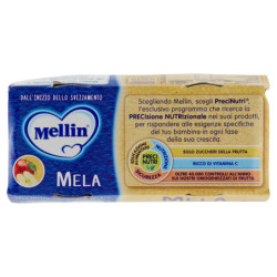 MANZANA MELLIN 100% NATURAL HOMOGENIZADA 2 X 100 G