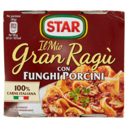 STAR MY GRAN RAGÙ WITH PORCINI MUSHROOMS 2 X 180 G