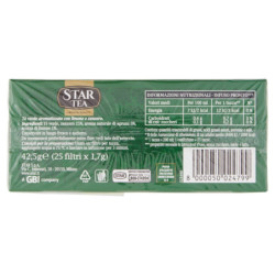 Star Tea Tè Verde Limone e Zenzero 25 x 1,7 g