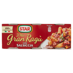 ESTRELLA MI GRAN RAGÙ CON SALCHICHA 3 X 100 G