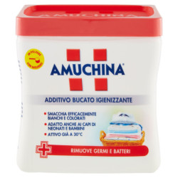 AMUCHINA SANITIZING LAUNDRY ADDITIVE IN POWDER WITH MEASUREMENT 500 G