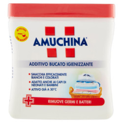 AMUCHINA SANITIZING LAUNDRY ADDITIVE IN POWDER WITH MEASUREMENT 500 G