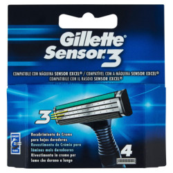 GILLETTE SENSOR3 4 RICARICHE