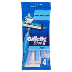 RASOIR JETABLE POUR HOMMES GILLETTE BLUE II PLUS - 4 RASOIRS