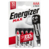 ENERGIZADOR MAX AAA 4 UDS