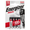 ENERGIZADOR MAX AAA 4 UDS