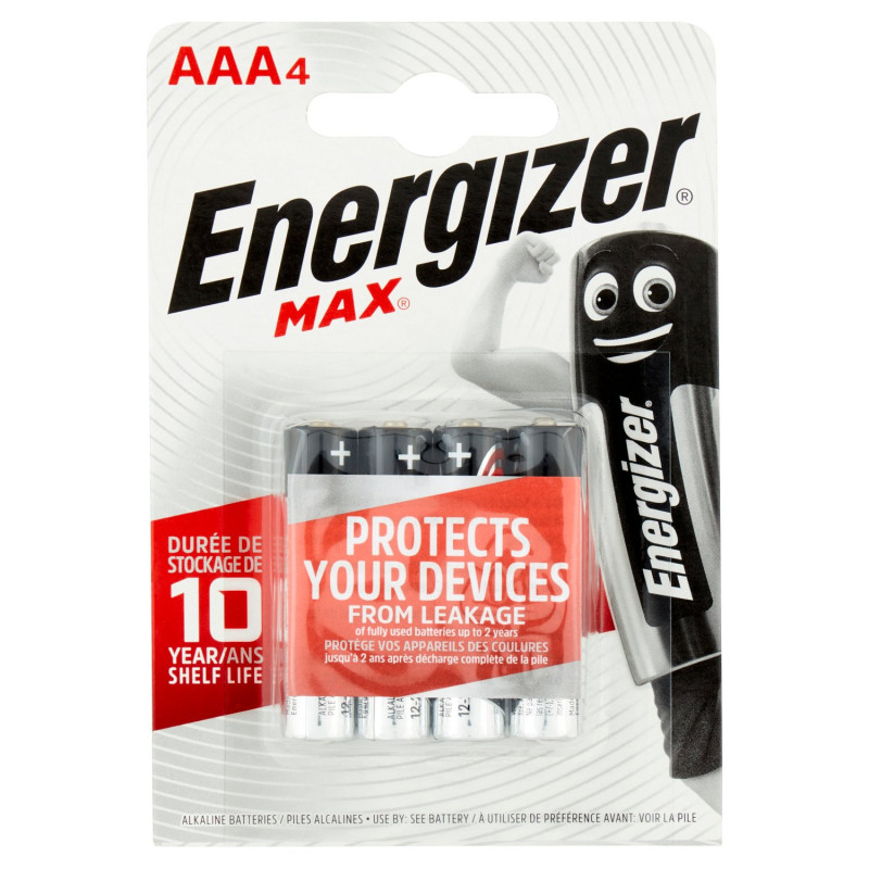 ENERGIZER MAX AAA MINI STILO 4 PZ