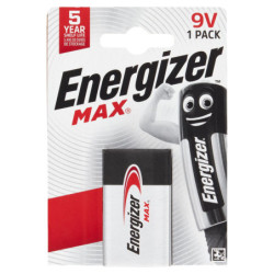 ENERGIZADOR MAX 9V 1UD