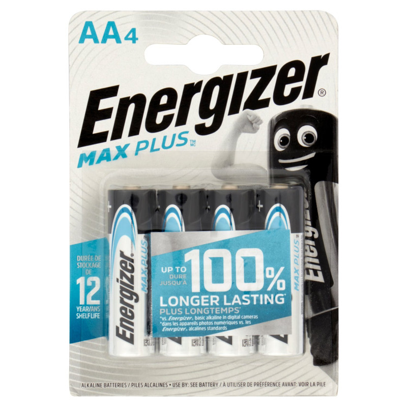 ENERGIZER MAX PLUS AA STILO 4 STK