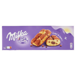 TORTA MILKA Y CIOK, SNACKS DE CHOCOLATE tierno con leche - 175G