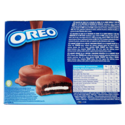 OREO BAÑADAS, GALLETAS CON COBERTURA DE CHOCOLATE CON LECHE - 246G