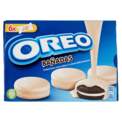 Oreo Bañadas, biscotti con copertura al cioccolato bianco - 246g