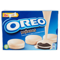 OREO BAÑADAS, BISCOTTI CON COPERTURA AL CIOCCOLATO BIANCO - 246G