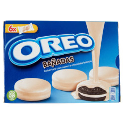 OREO BAÑADAS, GALLETAS CON COBERTURA DE CHOCOLATE BLANCO - 246G