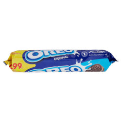 Oreo Original, biscotti al cacao magro ripieni di crema al gusto vaniglia - 154 g