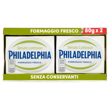 PHILADELPHIA SENZA LATTOSIO - FORMAGGIO FRESCO SENZA LATTOSIO 2 X 80 G