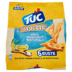 TUC HOJAS DE ACEITE DE OLIVA VIRGEN EXTRA Y UNA PIZCA DE SAL MULTIPACK - 6 X 32 G