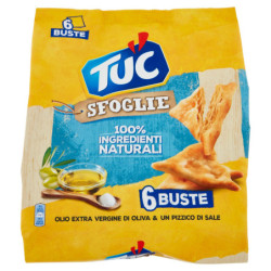 TUC SHEETS EXTRA VIRGIN OLIVE OIL & A PINCH OF SALT MULTIPACK - 6 X 32 G