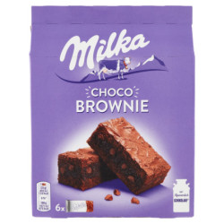 BROWNIE DE CHOCO MILKA, SNACK DE CHOCOLATE CON LECHE - 6X25G