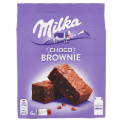 BROWNIE DE CHOCO MILKA, SNACK DE CHOCOLATE CON LECHE - 6X25G