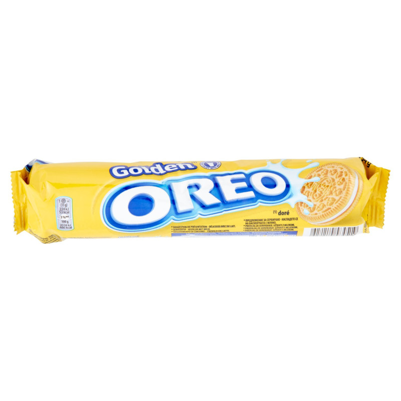 OREO DORADO, GALLETAS CON CREMA DE VAINILLA - 154G