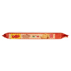 ORO SAIWA CRUSCORO - BISCOTTI INTEGRALI 100% GRANO ITALIANO CON ZUCCHERO DI CANNA E MIELE - 400G