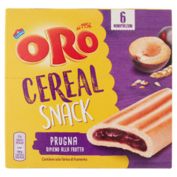 ORO CEREAL SNACK PRUGNA, SOFFICE BARRETTA CON RIPIENO ALLA PRUGNA - 162G