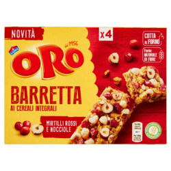 ORO SAIWA VITASNELLA BARRITAS DE CEREAL ENTERAS CON ARÁNDANOS Y AVELLANAS - 4 X 40 G