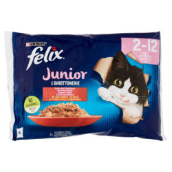 FELIX LE GLITOTTONERIE JUNIOR DELICIOSAS SELECCIONES EN JALEA (CARNE Y POLLO) 4 X 85 G