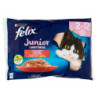 FELIX Le Ghiottonerie Junior Selezioni Deliziose in Gelatina (Manzo & Pollo) 4 x 85 g