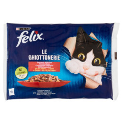 FELIX LE GHIOTTONERIE SELEZIONI DELIZIOSE IN GELATINA (MANZO & POLLO) 4 X 85 G