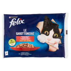 FELIX LE GHIOTTONERIE SELEZIONI DELIZIOSE IN GELATINA (MANZO & POLLO) 4 X 85 G