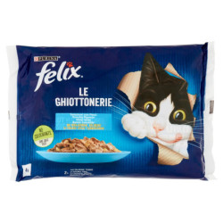 FELIX LE GHIOTTONERIE SELEZIONI CON PESCI IN GELATINA (SALMONE & TONNO) 4 X 85 G