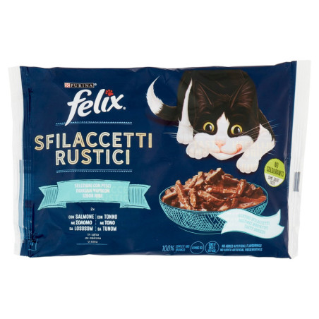 FELIX RUSTIC FLIEGEN SELECTIONS MIT FISCH (LACHS, THUNFISCH) 4 X 80 G